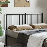 VidaXL Kopfteil Metall Schwarz 120 cm