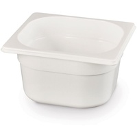 HENDI Gastronorm Behälter 1/6, 176x162x100 mm, Weiß