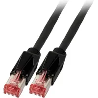 EFB RJ45 Patchkabel Cat.6A S/FTP Dätwyler 7702 TM21 schwarz