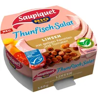 Saupiquet Thunfisch-Salat Linsen, MSC zertifiziert, Fix und fertig zubereitet,