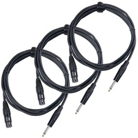 Pronomic XFJ-2.5 Mikrofonkabel XLR/Klinke 2,5 m schwarz