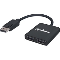 Manhattan DisplayPort auf 2-Port HDMI-Splitter-Hub mit MST (152716)