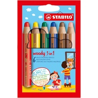 Stabilo Woody 3 in 1 Buntstift 6 St.