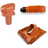 Klüber - Klöber-Set9 Dachentlüftung DN100 Rot kurz Universal Lüftungsziegel