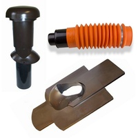 Klüber Klöber-Set4 Dachentlüftung DN100 braun Biberschwanz Lüftungsziegel Dachentlüfter