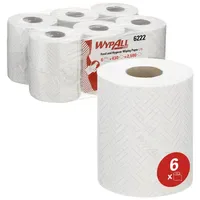 WypAll® L10 Papierreinigungstücher 6222, 1-lagige weiße Reinigungstücher für Lebensmittel