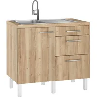 OPTIFIT Pantryküche »Lilly« Breite 100 cm, braun