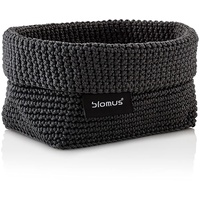 BLOMUS Häkelkorb blomus -TELA- grau Anthrazit, B:10cm H:8,5cm T:15,5cm,