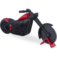 Relaxdays Pizzaschneider Motorrad mit Ständer Edelstahl 9 x 21,5