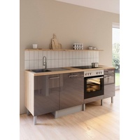 OPTIFIT Küchenzeile Lilly 210 cm schwarz