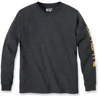CARHARTT Long Sleeve in dunkelgrau/orange | Gr.: S
