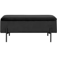 House Nordic Sitzbank Watford Stoff Schwarz
