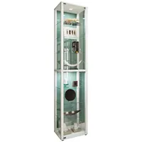 VCM Standvitrine Kavisa XL weiß