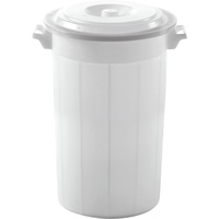 Kerbl Stefanplast Kerbl 3210250 Futtertonne mit Deckel, weiß,