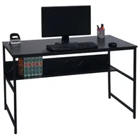 Mendler Schreibtisch HWC-K80, Bürotisch Computertisch Arbeitstisch Ablage, Metall MDF