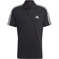 Adidas 3-Streifen Pique Ps Kurzarm-poloshirt Black / White M