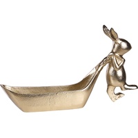 Beliani Schmuckschale Kaninchen PROGO Metall Gold