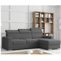 M-punkt Ecksofa TOKIO mit Bett und Bettkasten Sofa/Schlafsofa -