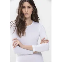 MEY Noblesse Long-Sleeved Shirt Weiß Baumwolle 44 Damen