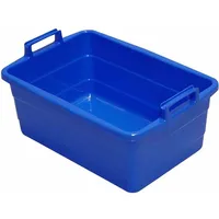 Lockweiler Wanne eckig 50 cm/26 l blau hochstehende Griffe
