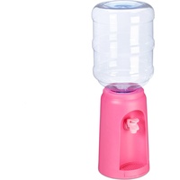 Relaxdays Wasserspender mit Tank pink,