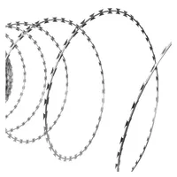 VidaXL Stacheldraht Concertina Klingendraht Verzinkter Stahl 60 m