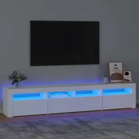 VidaXL TV-Schrank mit LED-Leuchten Weiß 210x35x40 cm
