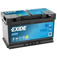 Exide EK820 AGM 12V 82Ah 800A Autobatterie