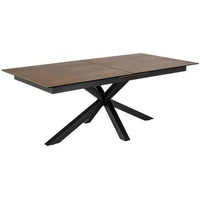 VCM Heaven Esstisch 100x200/240cm mit Auszug braun. - Braun