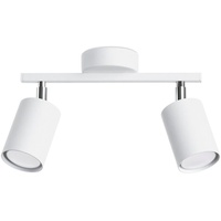 Licht-Erlebnisse LEMMI 2 2xGU10 10W weiß Stahl 20x8x26cm