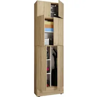 VCM Putzschrank Lona XXL Sonoma Eiche ca. 70x240x39 cm