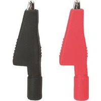 Testboy Krokoklemmensatz (schwarz / rot) Krokodilklemmen-Set Schwarz, Rot 1