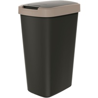 Prosperplast Abfallbehälter 45l mit Deckel KEDEN COMPACTA Q schwarz