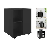 VidaXL Rollschrank Schwarz 60x53x72 cm Holzwerkstoff