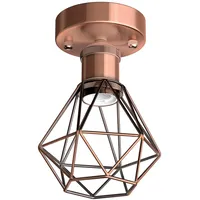 Ledscom.de Retra 1-flg. E27 30 cm Käfig-Schirm bronze