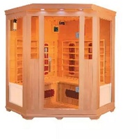 Pure heaven Infrarotkabine 150x150x60x120x60 cm aus Hemlock Holz -
