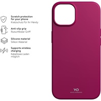 White Diamonds Cover für Apple iPhone 14 (Fuchsie)