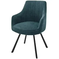 MCA Furniture MCA Sassello Polsterstuhl mit Armlehne drehbar Metall/Chenille