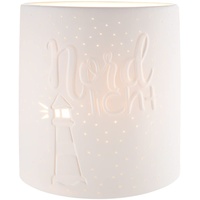 Gilde Lampe Nordlicht - weiß