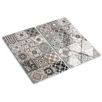 Tulup Schneidbrett Glas 2x30x52 cm Dekorativ für die Küche
