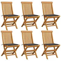 VidaXL Gartenstuhl 39 x 38 x 26 cm grau