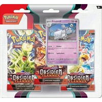 Pokémon Friedwuff Pokémon Sammelkartenspiel 3er Pack Karmesin Purpur Obsidianflammen