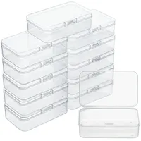 Belle Vous (12er Pack Kleine Durchsichtige Plastikbox mit Deckel