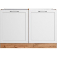 Kochstation Spülenschrank »KS-Lana«, Breite 120 cm weiß