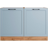 Kochstation Spülenschrank »KS-Lana«, Breite 120 cm blau
