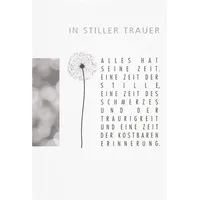 Bsb Trauerkarte zur Beerdigung - liebevolle Beileidskarten mit Umschlag
