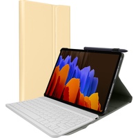 Avizar Rundumschutz (Galaxy Tab S8+), Tablet Tastatur, Gold