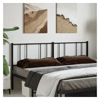 VidaXL Kopfteil Metall Schwarz 180 cm