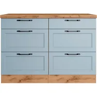 Kochstation Unterschrank »KS-Lana«, Breite 120 cm blau