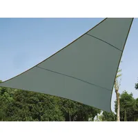 Perel Sonnensegel Grün-Grau Dreieckig 3,6 x 3,6 x 3,6
